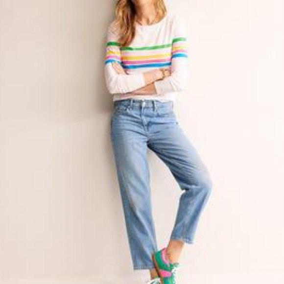 NWT Boden White and Pink Striped Top - US 20/22 - Picture 11 of 12